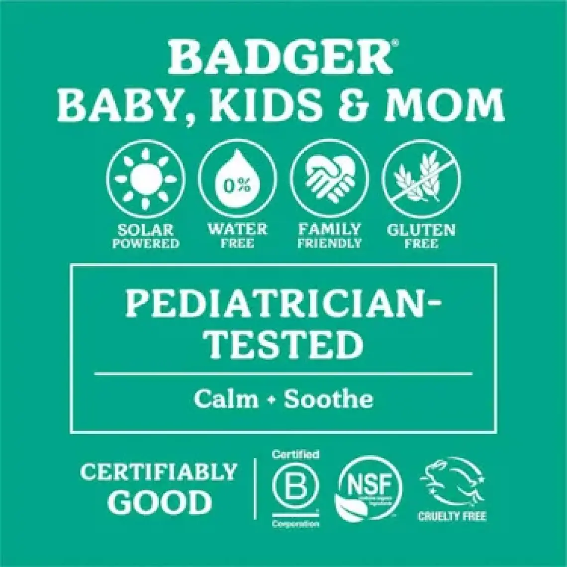Badger  Bebek Güneş Kremi, Pişik Kremi ve Sirenol  Bebek Saç Vücut Şampuanı Set