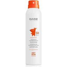 Babe Pediatric Transparent Sunscreen Wet Skin Spf 50 Bebek ve Çocuk İçin Güneş Spreyi 200 ml
