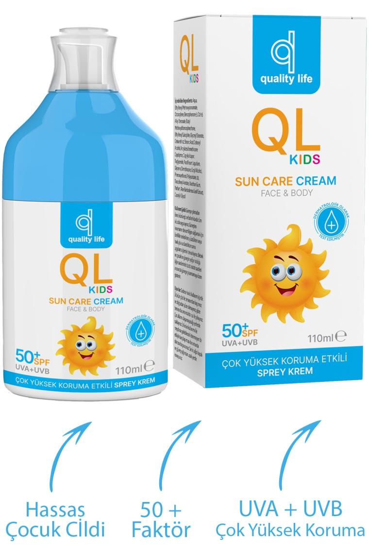 Ql Bebek Güneş Kremi 50+ Spf 110 Ml Çok Yüksek Koruma Çocuk Güneş Kremi