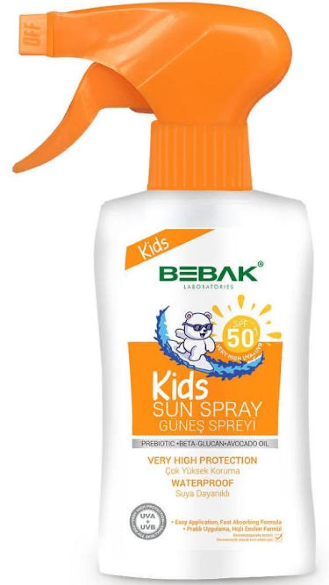 Bebak Bebek Güneş Losyonu 50+ Spf Bayb Sprey Kutulu 175 ml