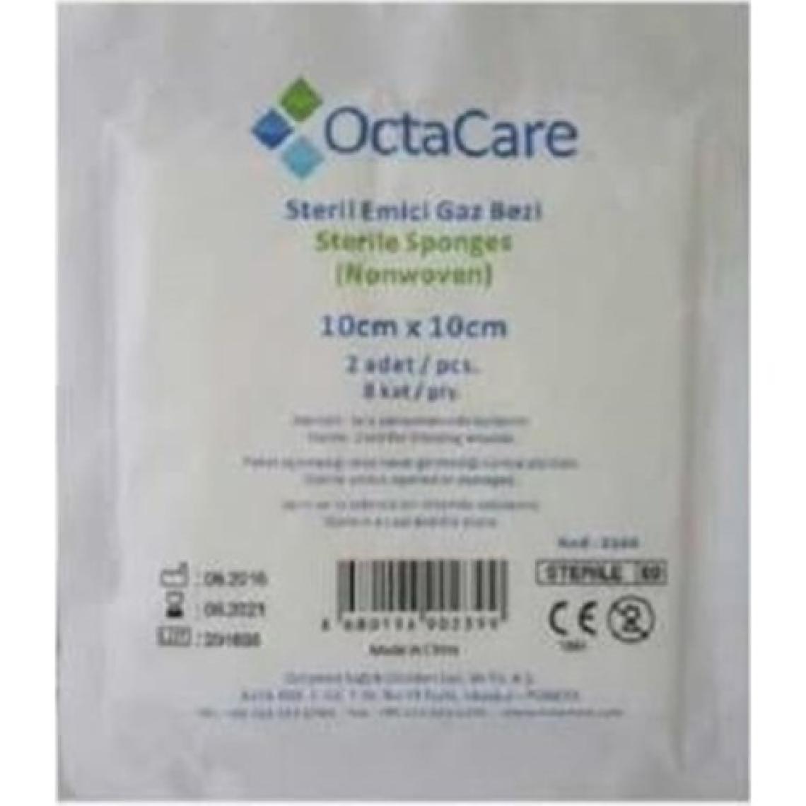 Octacare 2160 Steril Emici Gazlı Bez 10cm x 10cm 2li 150'li Paket