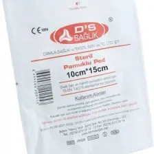 Damla Steril Pamuklu Ped 10CMX15CM 5 Adet