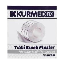 Kurmed Fix 5 cm x 5 M Hipoalerjenik Tıbbi Esnek Flaster