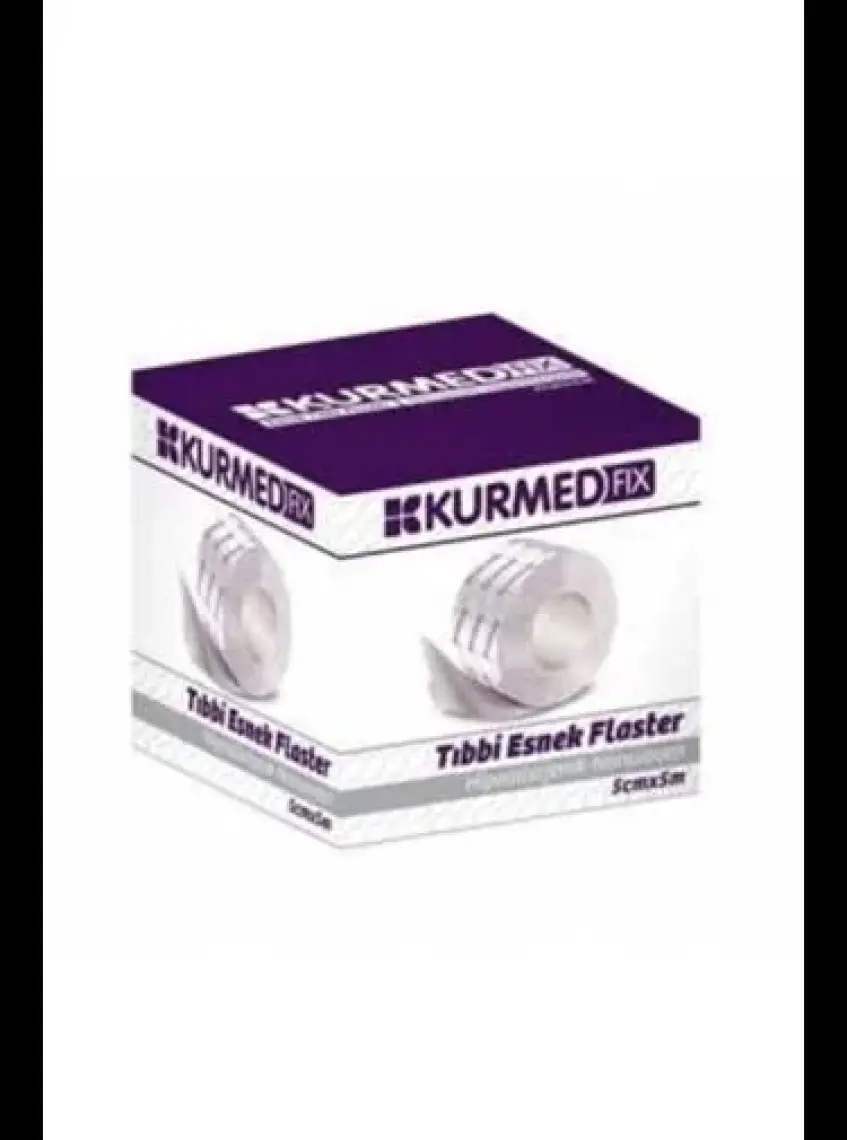 Kurmed Fix 5 cm x 5 M Hipoalerjenik Tıbbi Esnek Flaster