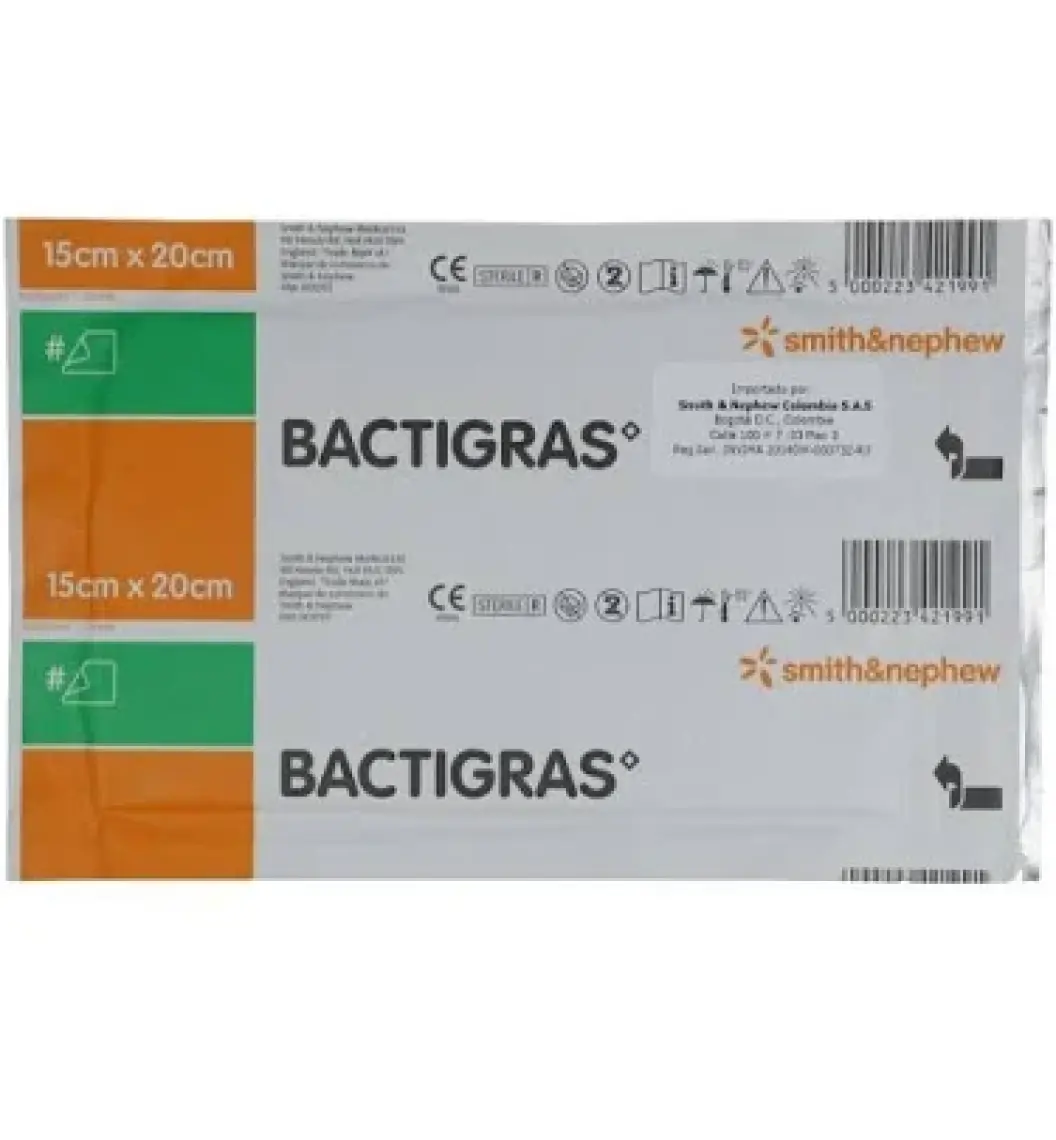 Bactigrass Antiseptik Tül Gras Sargı 20cm x 15cm