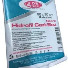 Damla D'S Hidrofil Gazlı Bez 30Mm x 80Mm 2 Parça