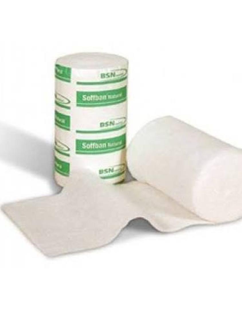 Bsn Soffban Natural Alçı Altı Ve Lenf öddem Bandajı Pamuğu 7,5cm X 2,7m