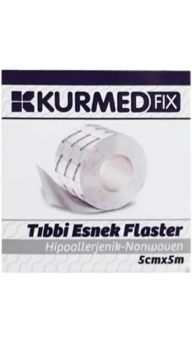 Kurmed Fix 5 cm x 5 M Hipoalerjenik Tıbbi Esnek Flaster