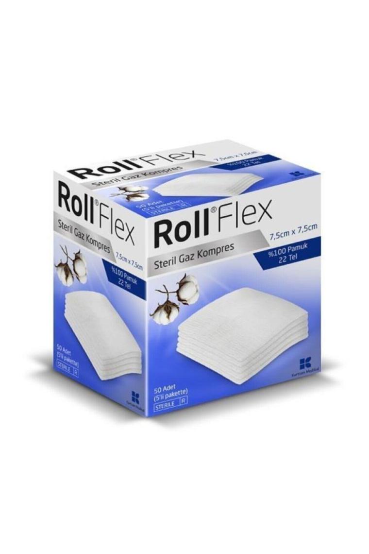 Roll Flex Steril Gaz Kompres 7.5cm x 7.5cm 50'li