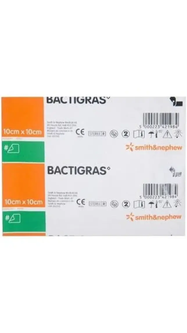 Smith & Nephew 10 Adet Bactigras 10x10 Tül Bakım Örtüsü 10 Adet