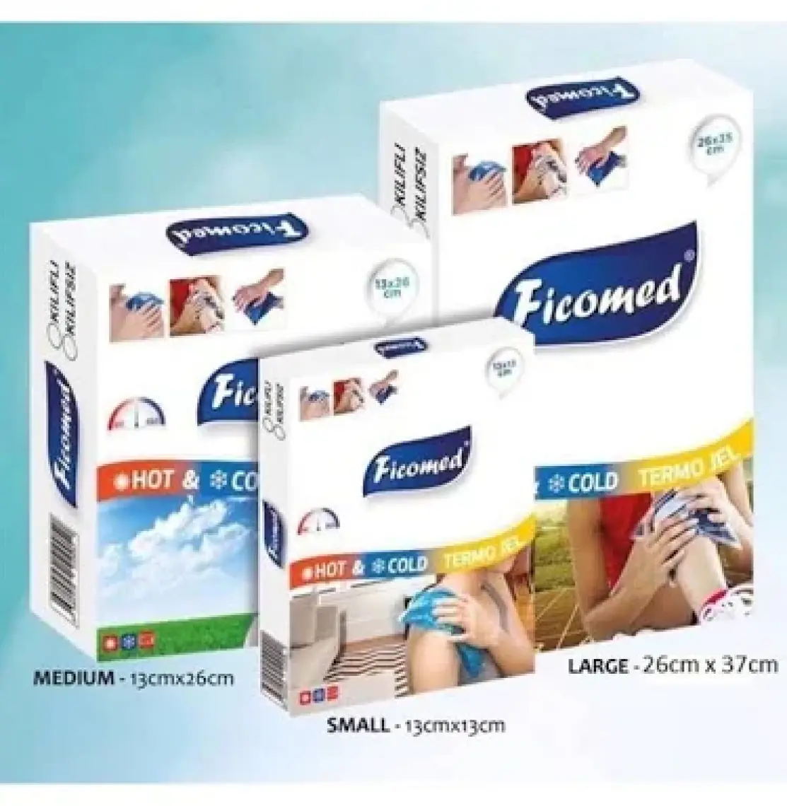 Ficomed Sıcak Soğuk Jel Kompres 26 x 37 cm