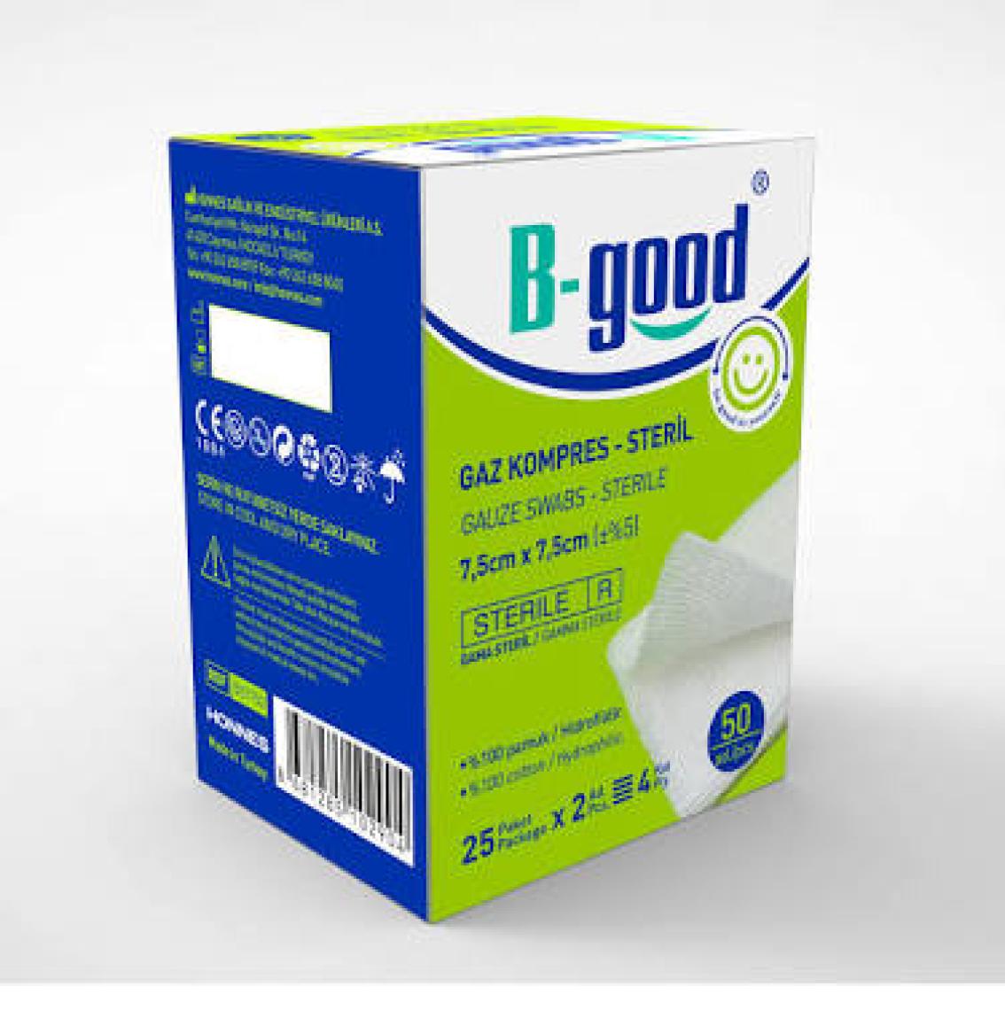 B-good B Good Gaz Kompress 7,5cm x 7,5cm 50 Li