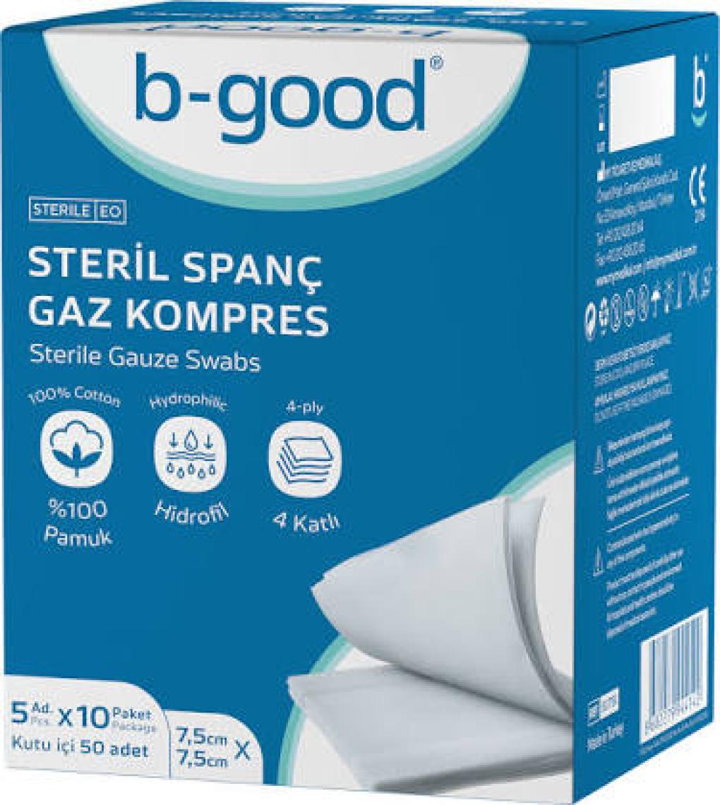 B-good B Good Gaz Kompress 7,5cm x 7,5cm 50 Li