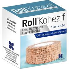 Roll Kohezif Koban Kendinden Yapışkanlı Bandaj 2.5cm x 4.5 M