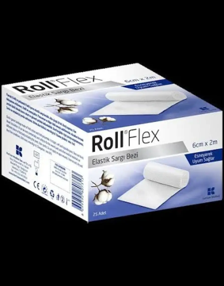 Roll Flex Elastik Sargı Bezi 6Cm X 2M