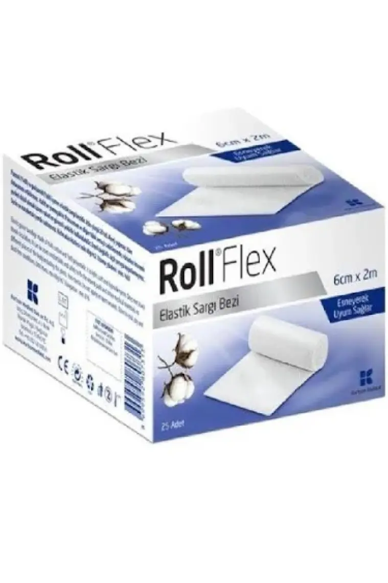 Roll Flex Elastik Sargı Bezi 6Cm X 2M