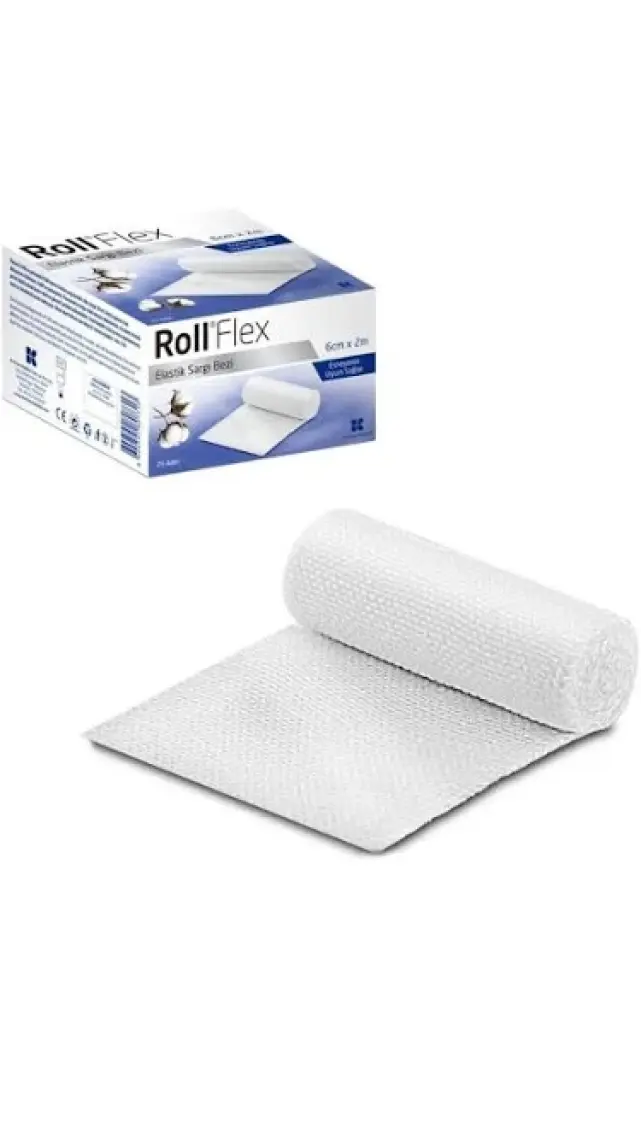 Roll Flex Elastik Sargı Bezi 6Cm X 2M