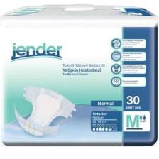 Jender Tekstil Yüzeyli Bel Bantlı Yetişkin Hasta Bezi Medium 30'Lu Paket