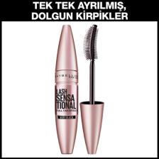 Maybelline Lash Sensational Siyah Yelpaze Etkili Maskara