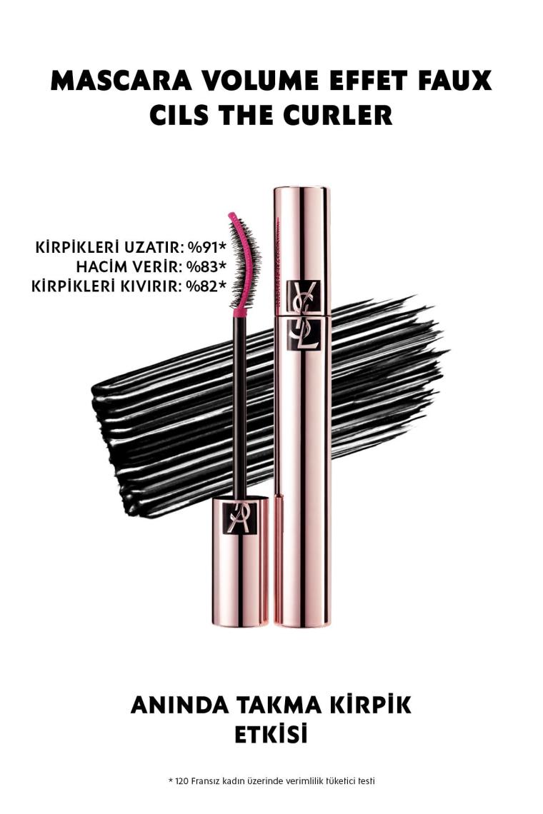 Mascara Volume Effet Faux Cils The Curler Hibrit Fırçalı Maskara 1 - Rebellious Black 3614272039209