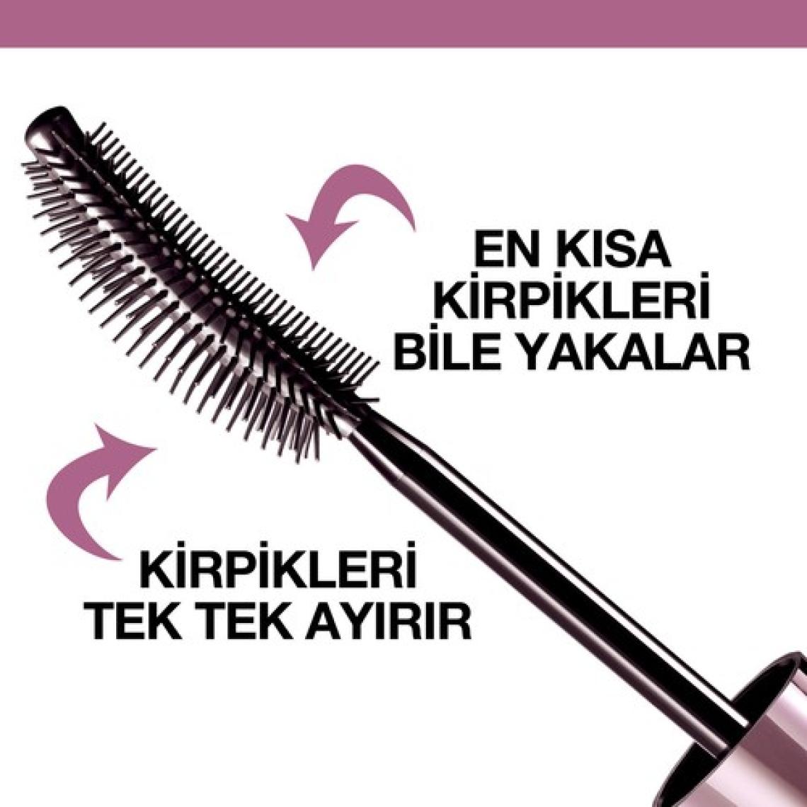 Maybelline Lash Sensational Waterproof Black Suya Dayanıklı Yelpaze Etkili Maskara