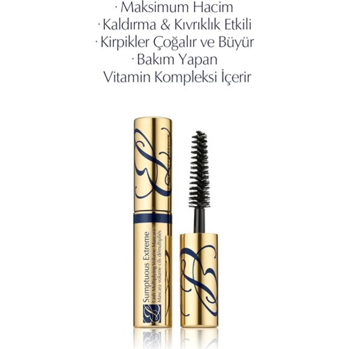 Estee Lauder Seyahat Boy Siyah Maskara - Sumptuous Extreme Maskara - 2.8 ml; (Hacim; Kıvırma; Kaldırma)