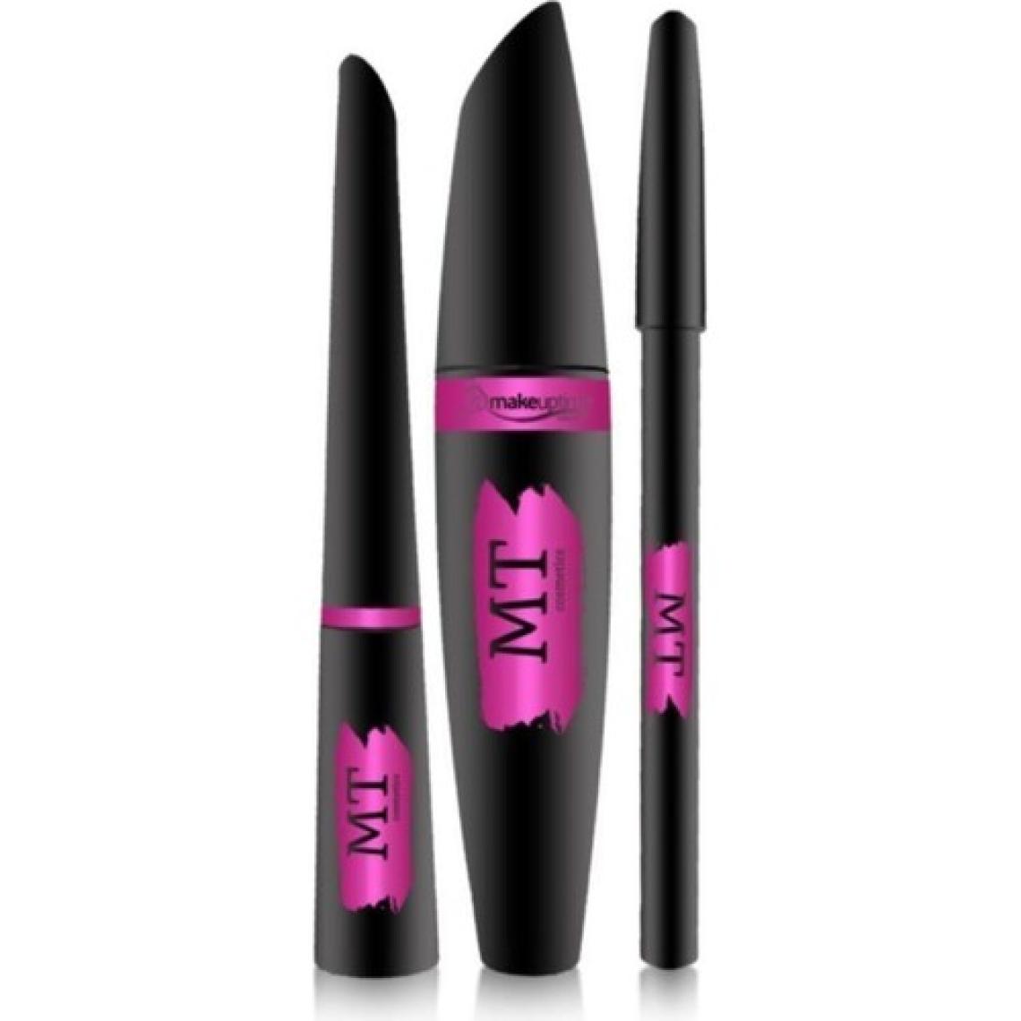Makeuptime mt Waterproof Mascara + mt Ultra Eyeliner + mt Göz Kalemi