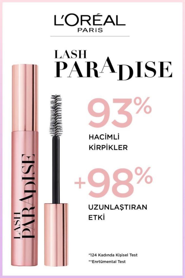 L'oréal Paris Lash Paradise Intense Black Ekstra Siyah Maskara