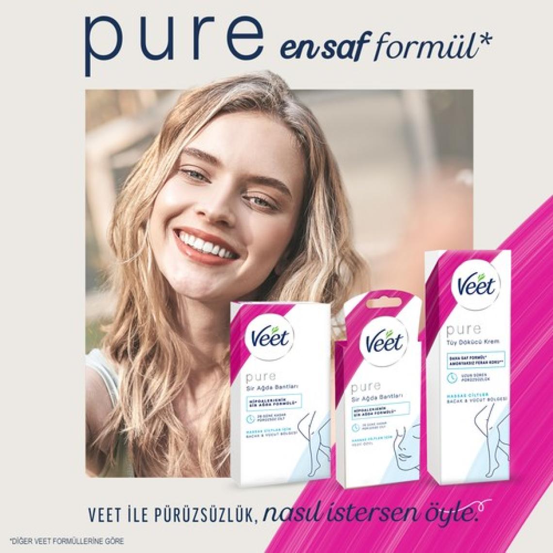 Veet Pure Hipoalerjenik Sir Ağda Bandı Bikini & Koltuk Altı Bölgesi 16'lı
