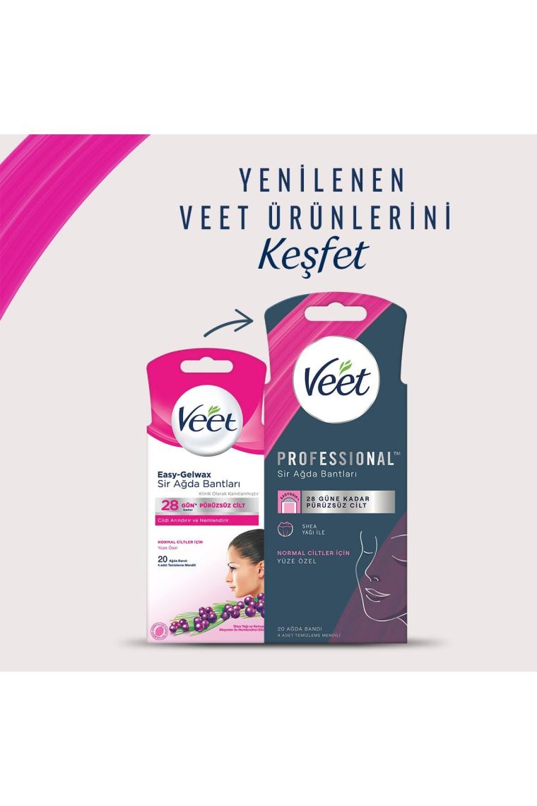 Professional Yüz Bölgesi Sir Ağda Bandı Normal Ciltler Için 20'li