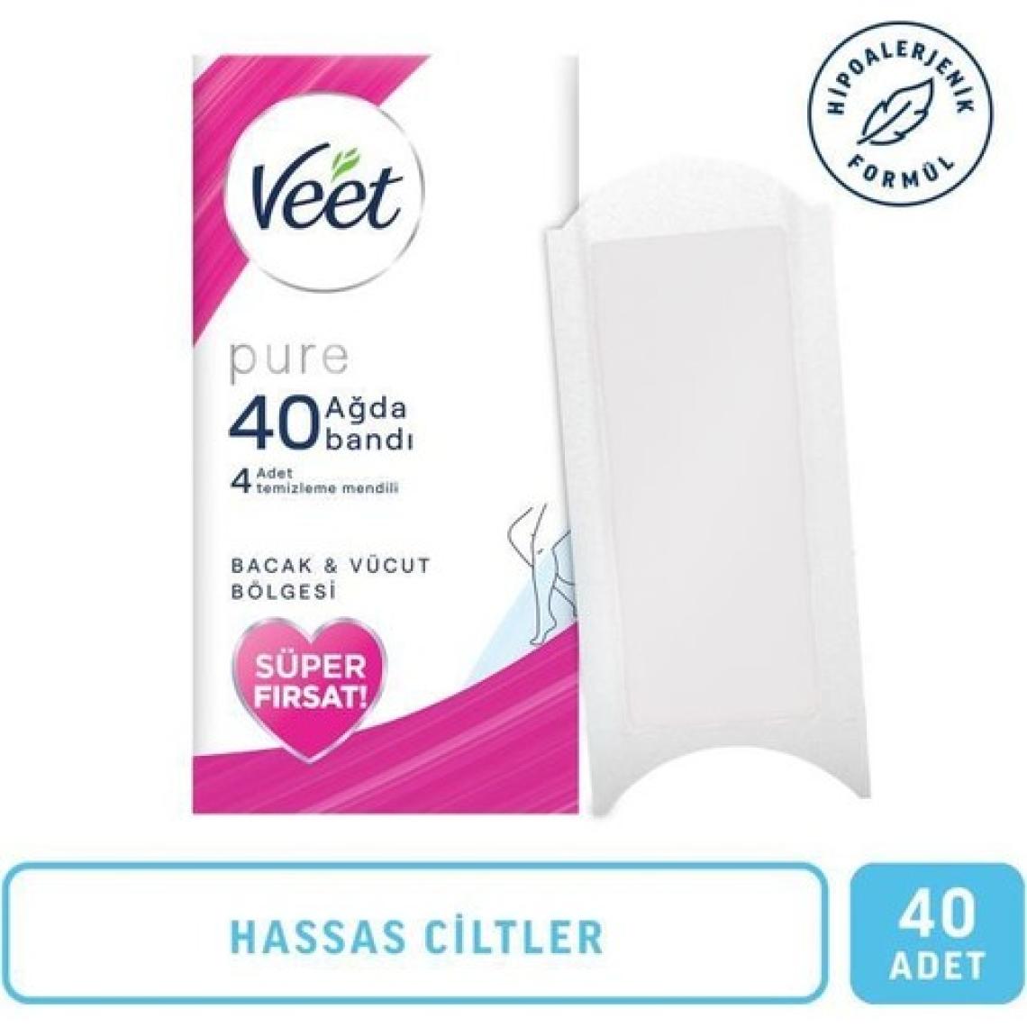 Veet Pure Ağda Bandı Promo 40'lı