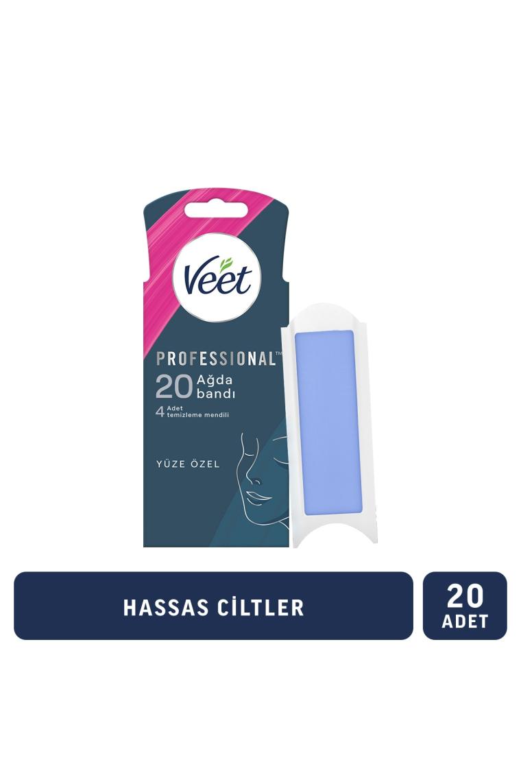 Professional Yüz Ağda Bandı Hassas Ciltler 20'li