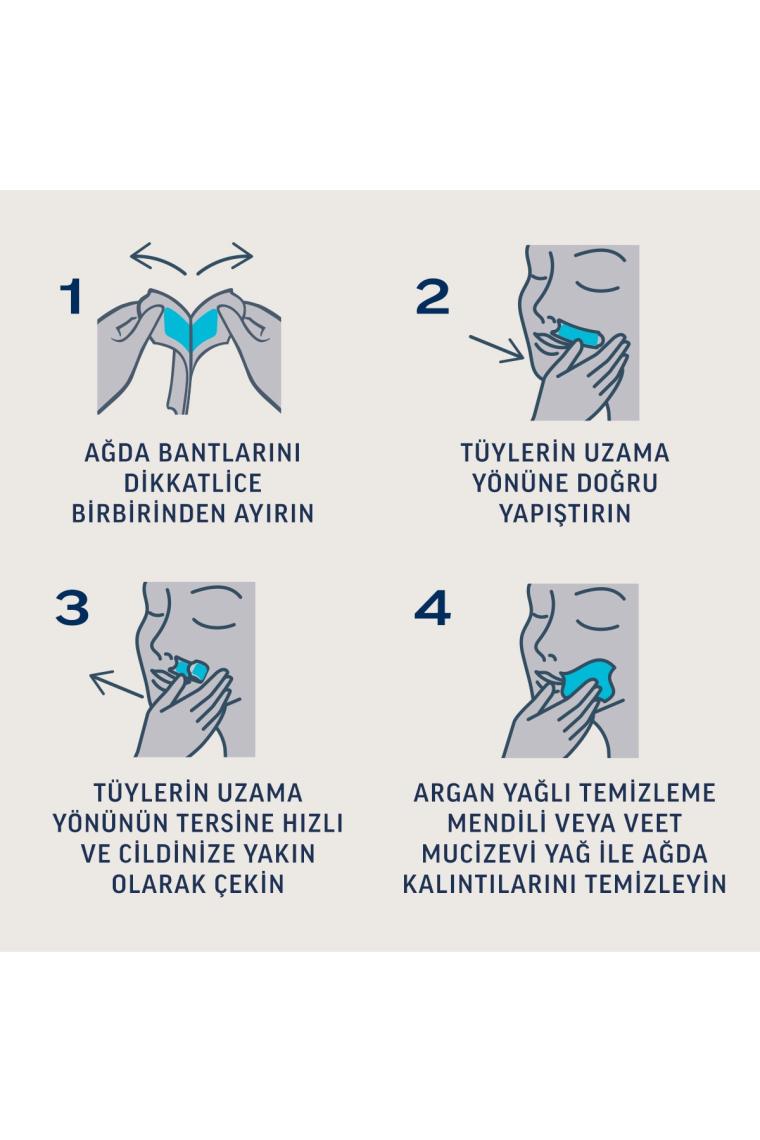 Professional Yüz Ağda Bandı Hassas Ciltler 20'li