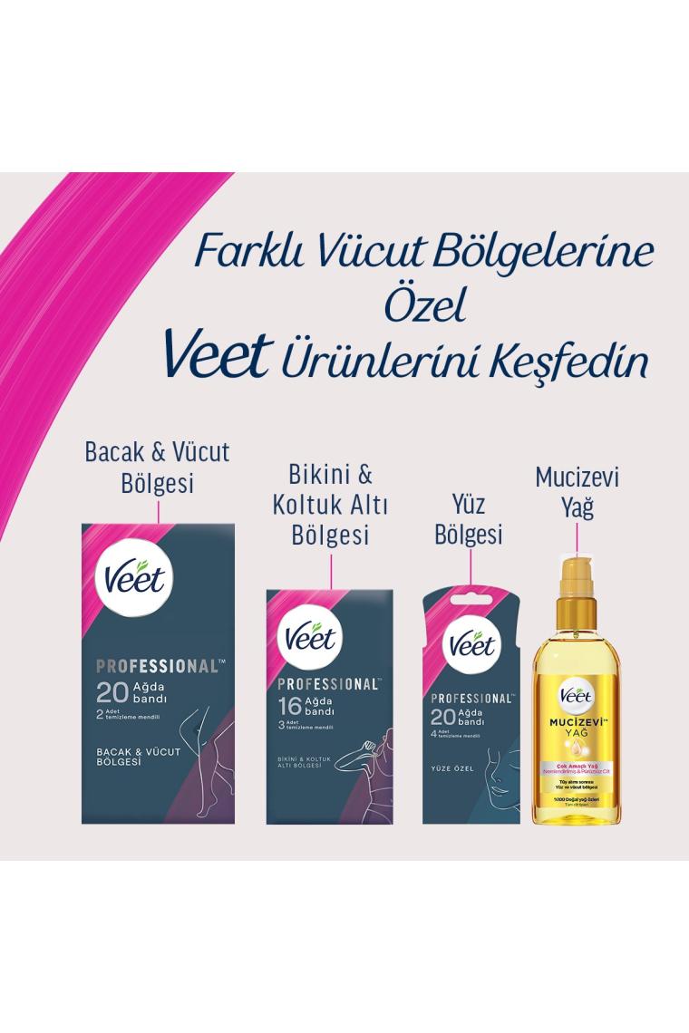 Professional Yüz Ağda Bandı Hassas Ciltler 20'li