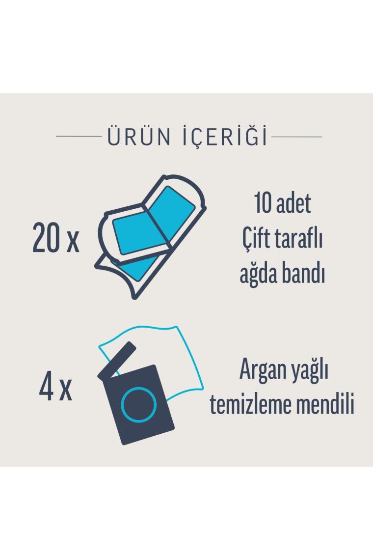 Professional Yüz Ağda Bandı Hassas Ciltler 20'li
