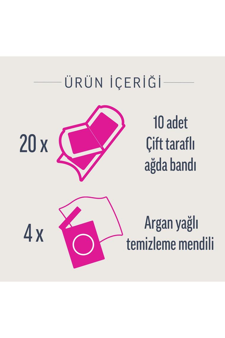 Pure Hipoalerjenik Sir Ağda Bandı Yüz Bölgesi 20'li