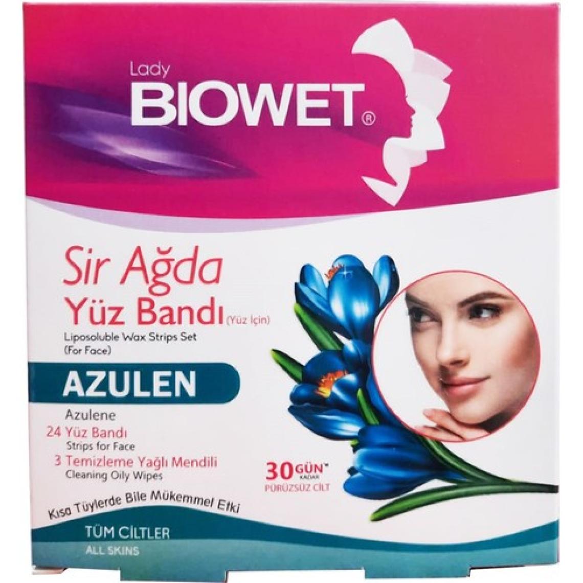 Lady Biowet Biowet 27'li Yüz Sır Ağda Bandı Azulen