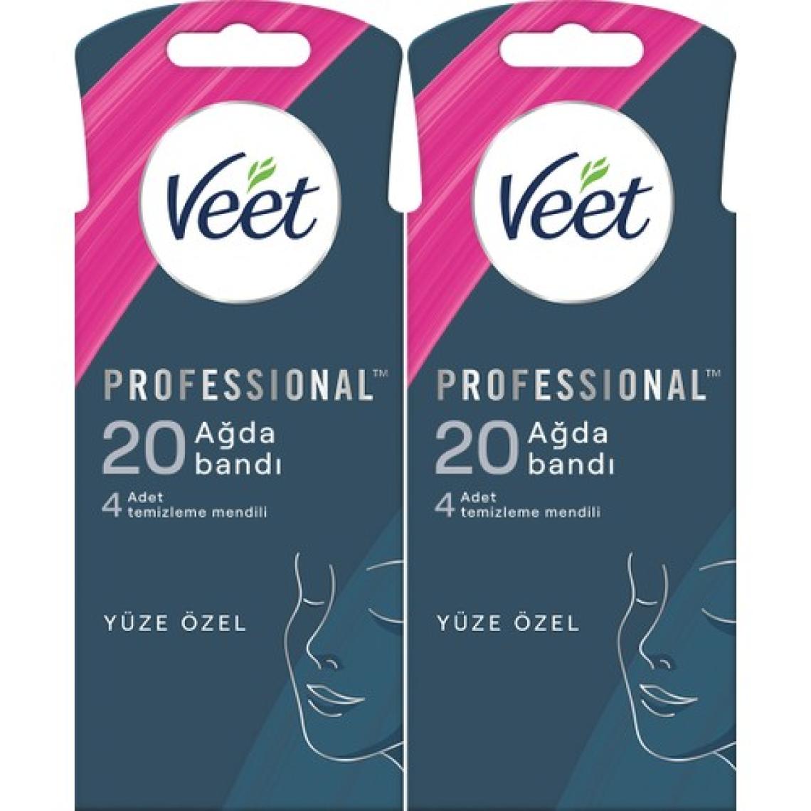 Veet Professional Yüz Ağda Bandı 20'li Hassas Ciltler X2