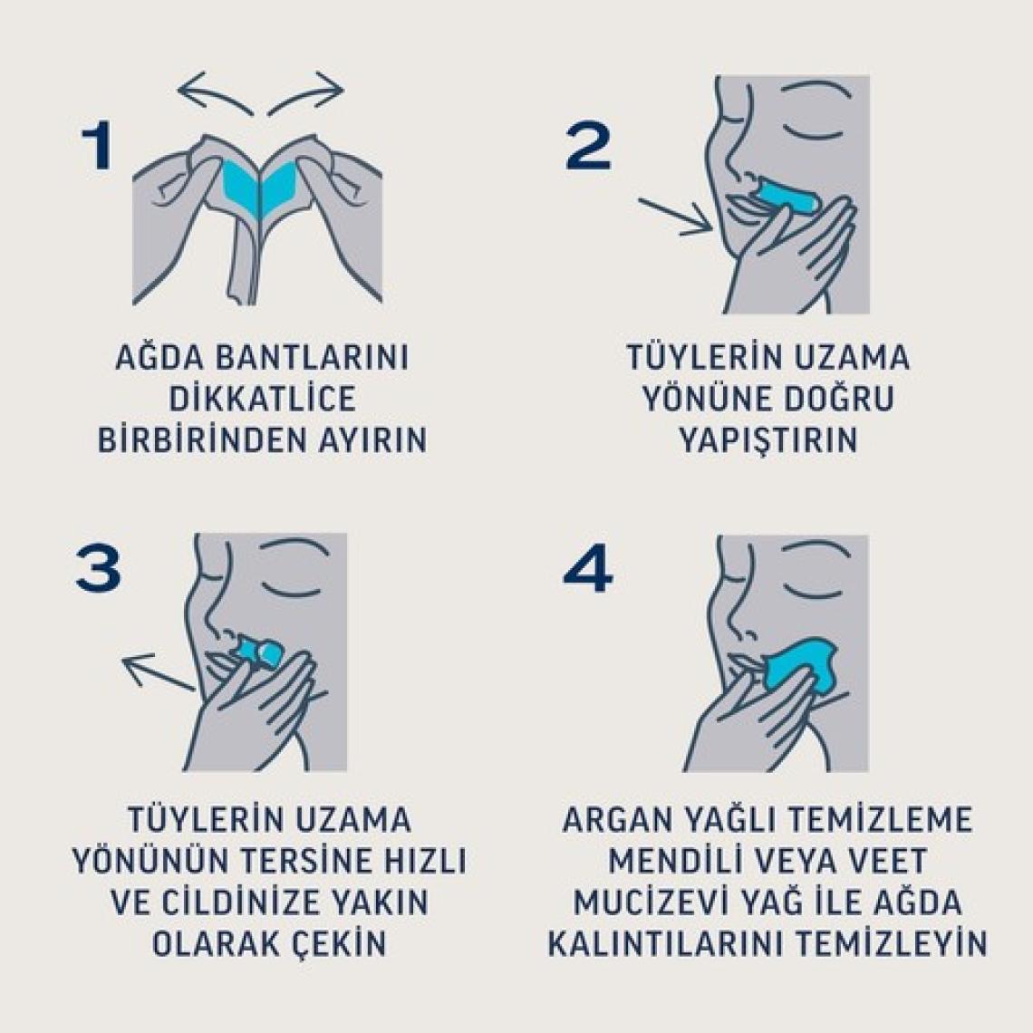Veet Professional Yüz Ağda Bandı 20'li Hassas Ciltler X2