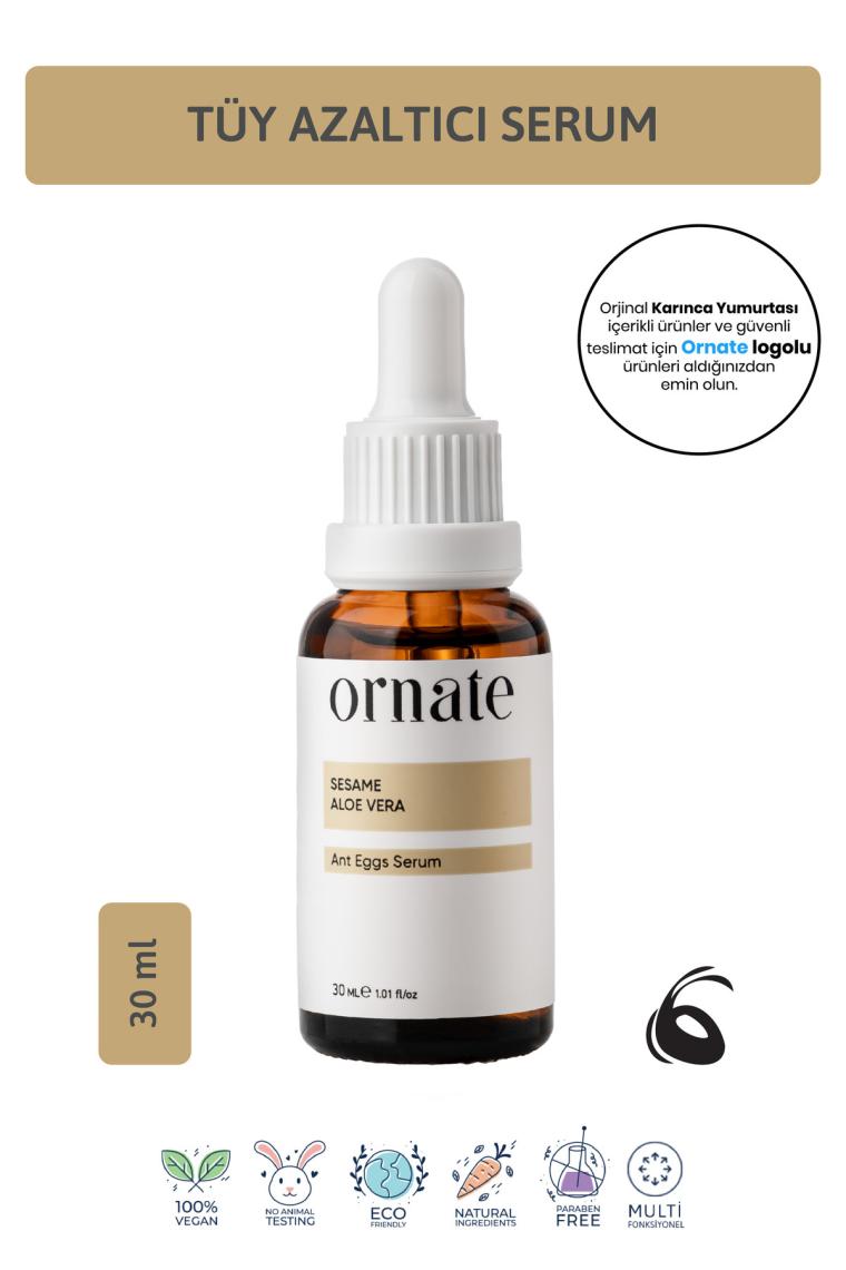 Ornate Karınca Yumurtası Yağı Tüy Dökücü ve Tüy Azaltıcı Serum 30 ml %5 Formic Acid %10 Aloe Vera