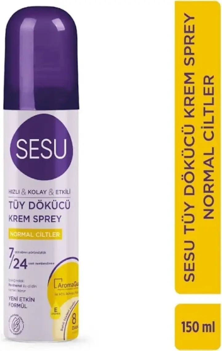 Sesu Normal Ciltler Için Tüy Dökücü Krem Sprey 150 ml