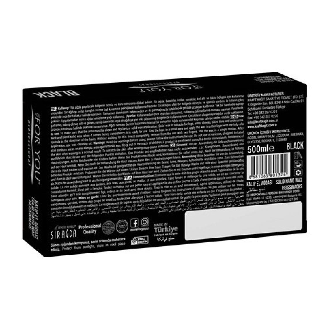 More For You Bitkisel Kalıp Sir Ağda (Black) 500 ml