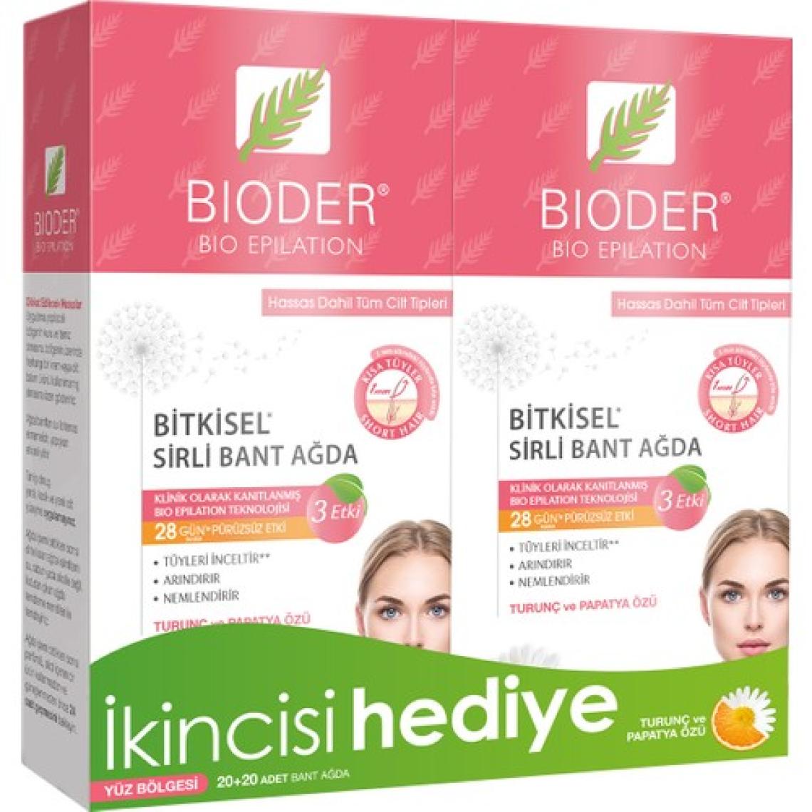 Bioder Ağda Bandı Yüz Için 1+1