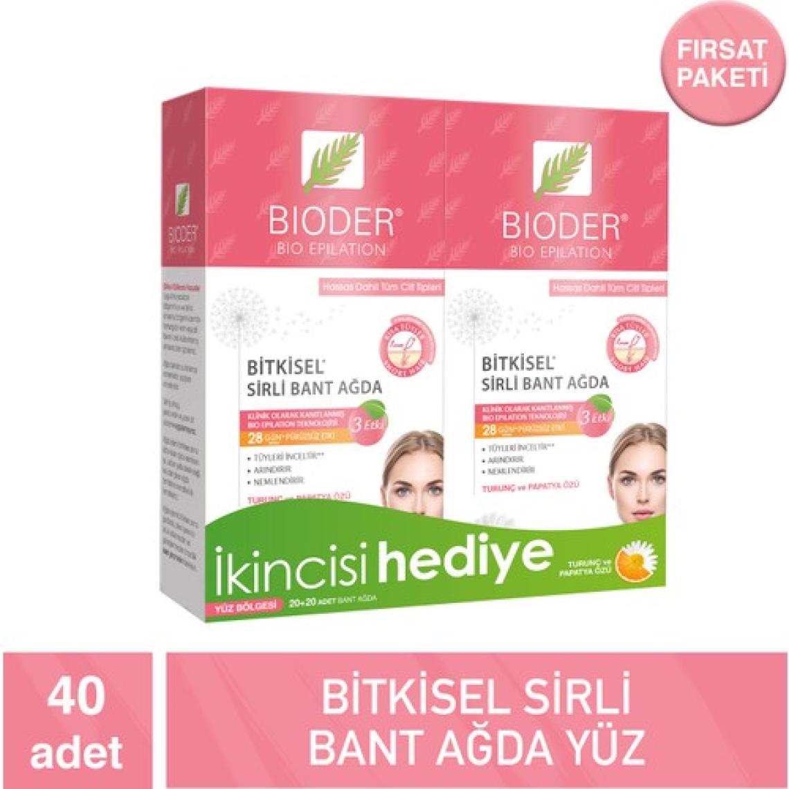Bioder Ağda Bandı Yüz Için 1+1