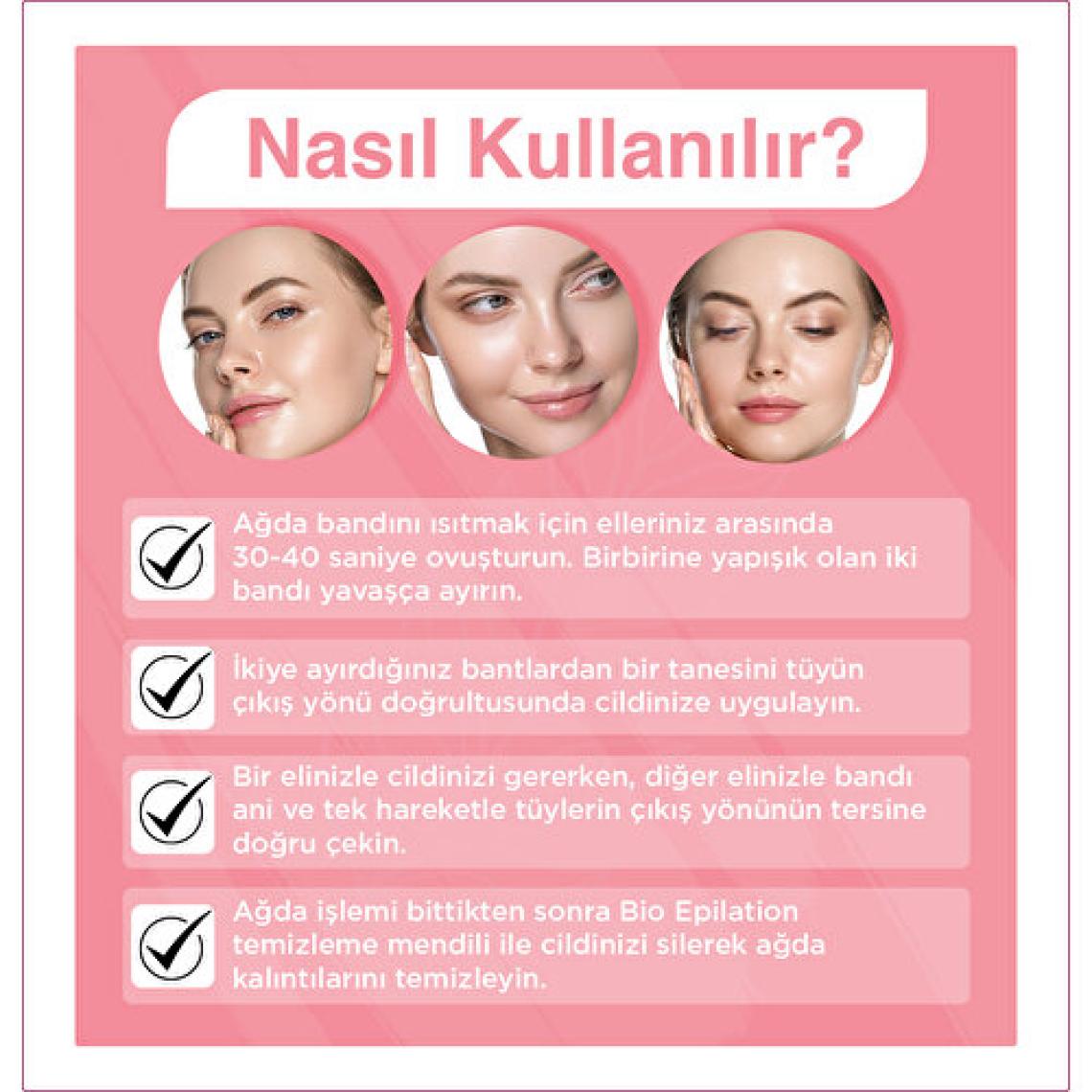 Bioder Ağda Bandı Yüz Için 1+1