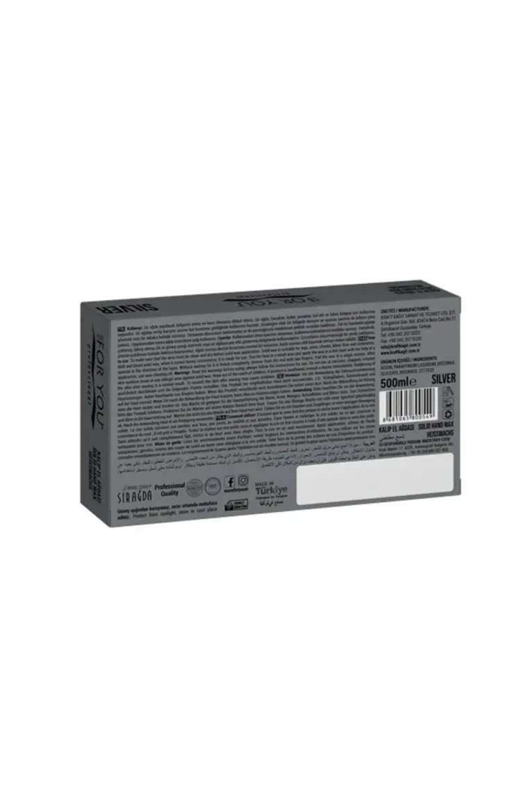More For You Bitkisel Kalıp Sir Ağda Silver ( Gümüş ) 500 Ml