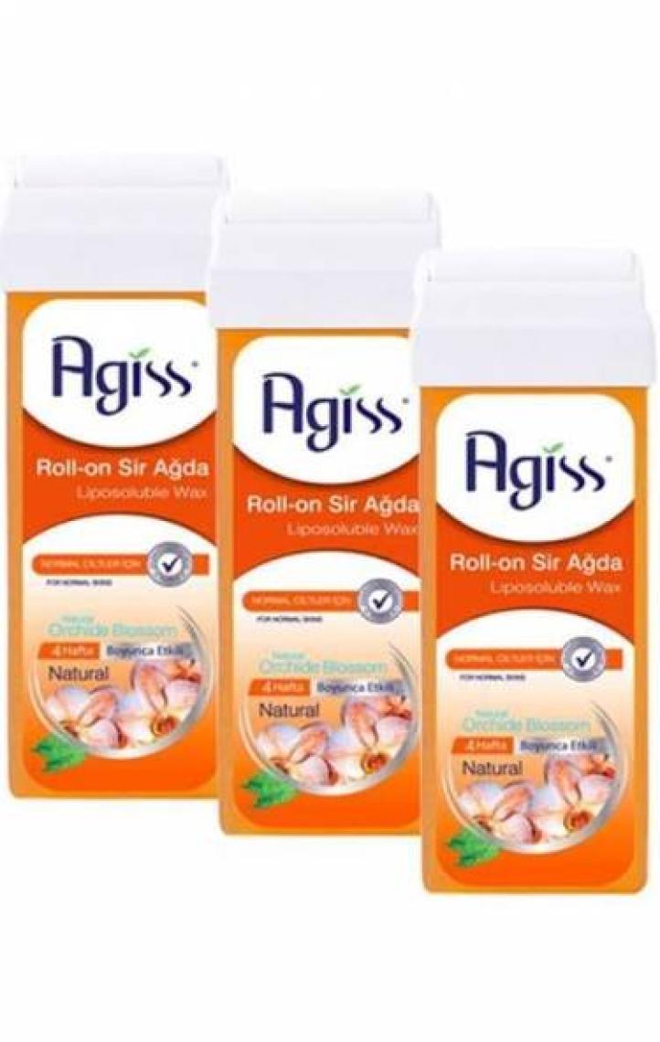 Agiss Roll-On Sir Ağda 100 ml Natural x 3