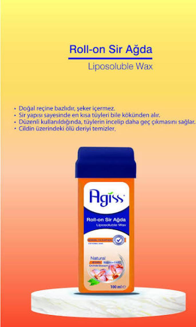 Agiss Roll-On Sir Ağda 100 ml Natural x 3