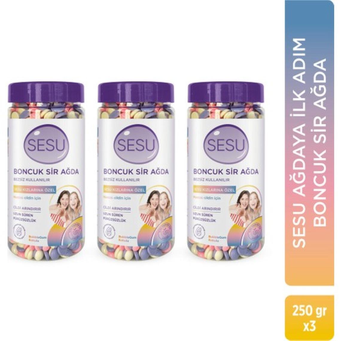 Sesu 3 Lü Kömürlü Boncuk Sir Ağda 250 gr