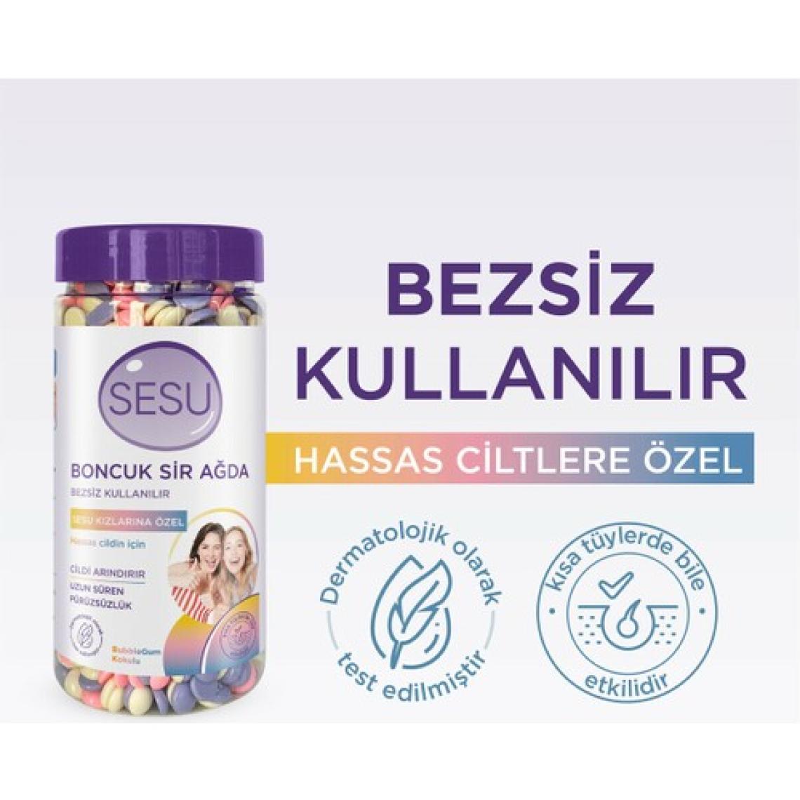 Sesu 3 Lü Kömürlü Boncuk Sir Ağda 250 gr